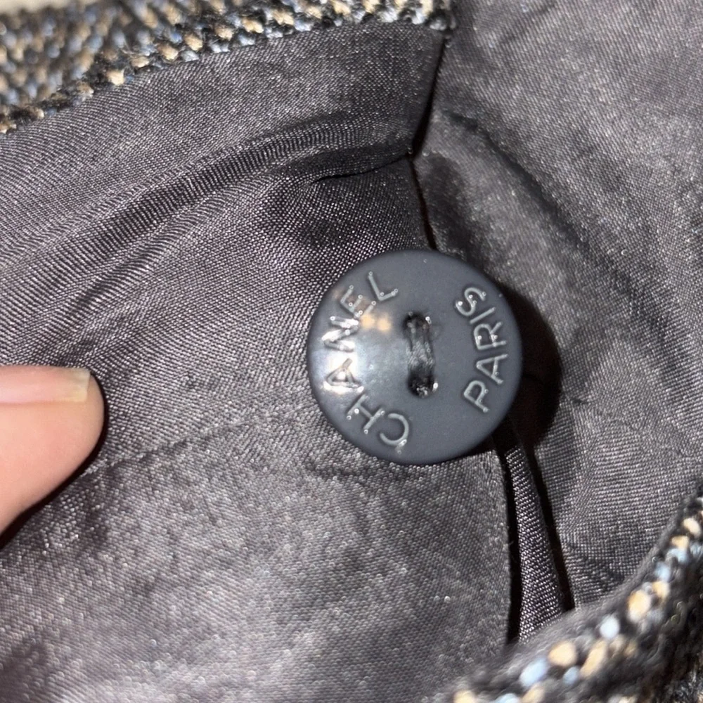 Chanel tweed silk alpaca wool pants